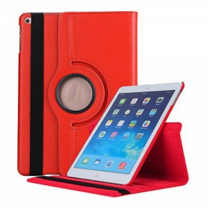 Nettech Apple iPad Air 2 Uyumlu 360 Kapaklı Kılıf (Kırmızı) VR-13479