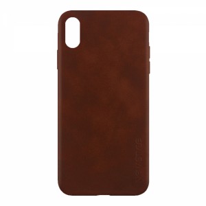 Nettech Apple iPhone XS Max Uyumlu Adelya Seri Arka Koruma Kılıf (Kahverengi) VR-12296