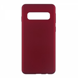 Nettech Samsung Galaxy S10 Plus Uyumlu Suide Arka Koruma Kılıf (Bordo) VR-14008