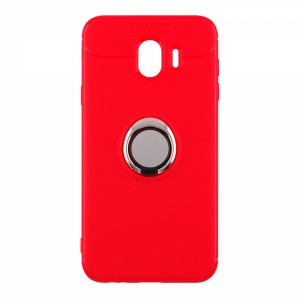Nettech Samsung Galaxy J400 J4 Uyumlu Ravel Seri Arka Koruma Kılıf (Kırmızı) VR-11747