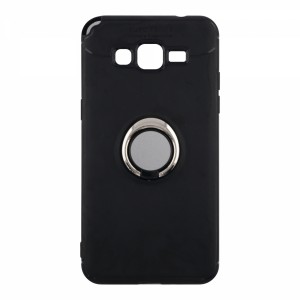 Nettech Samsung Galaxy Grand Prime G530 Uyumlu Ravel Seri Arka Koruma Kılıf (Siyah) VR-11745