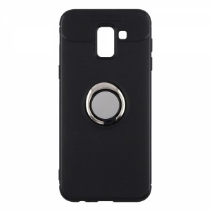 Nettech Samsung Galaxy J600 J6 Uyumlu Ravel Seri Arka Koruma Kılıf (Siyah) VR-11749
