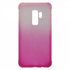 Nettech Samsung Galaxy G965 S9 Plus Uyumlu Transparan Arka Koruma Kılıf (Pembe) VR-11977