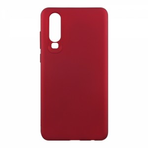 Nettech Huawei P30 Uyumlu Suide Arka Koruma Kılıf (Bordo) VR-14072
