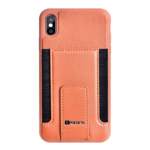 Puloka Apple iPhone XS Max Uyumlu Cüzdan Arka Koruma Kılıf (Kahverengi) VR-14189