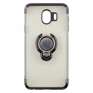 Nettech Samsung Galaxy J400 J4 Uyumlu Yüzüklü Arka Koruma Kılıf (Siyah) VR-14279