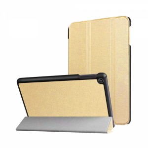 Nettech Apple iPad 9.7 inç 5.Nesil Uyumlu Flip Seri Kapaklı Kılıf (Gold) VR-14477