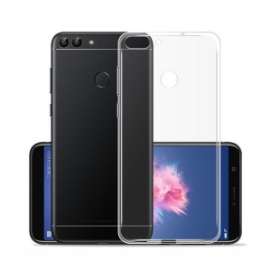 Ufo Huawei P Smart Uyumlu Tıpalı Şeffaf Seri Arka Koruma Kılıf (Şeffaf) VR-14559