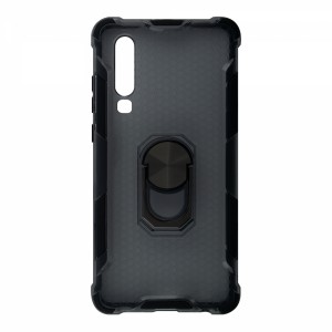 Nettech Huawei P30 Uyumlu Ring King Arka Koruma Kılıf (Siyah) VR-15021
