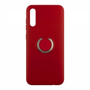 Nettech Samsung Galaxy A70 Uyumlu Nano Ring Arka Koruma Kılıf (Kırmızı) VR-15089