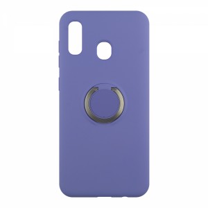 Nettech Samsung Galaxy A20 Uyumlu Nano Ring Arka Koruma Kılıf (Mor) VR-15079