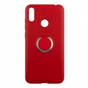 Nettech Huawei Y7 2019 Uyumlu Nano Ring Arka Koruma Kılıf (Kırmızı) VR-15163