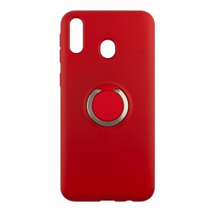 Nettech Samsung Galaxy M20 Uyumlu Nano Ring Arka Koruma Kılıf (Kırmızı) VR-15101