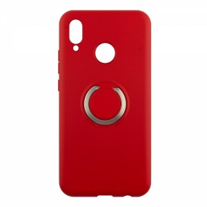 Nettech Huawei P20 Lite Uyumlu Nano Ring Arka Koruma Kılıf (Kırmızı) VR-15135