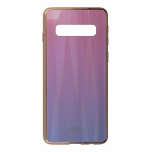 Nettech Samsung Galaxy S10 Uyumlu Degrade Arka Koruma Kılıf (Pembe) VR-16366