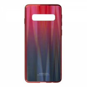 Nettech Samsung Galaxy S10 Uyumlu Degrade Arka Koruma Kılıf (Kırmızı) VR-16363