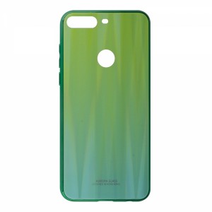 Nettech Huawei Y7 2018 Uyumlu Degrade Arka Koruma Kılıf (Yeşil) VR-16360