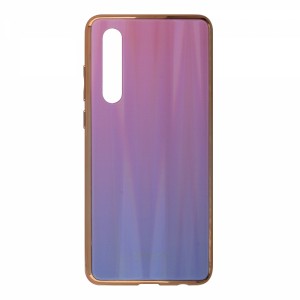 Nettech Huawei P30 Uyumlu Degrade Arka Koruma Kılıf (Pembe) VR-16089