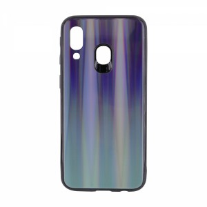 Nettech Samsung Galaxy A40 Uyumlu Degrade Arka Koruma Kılıf (Mavi) VR-16113