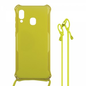 Nettech Samsung Galaxy A30 Uyumlu ipli Nano Arka Koruma Kılıf (Sarı) VR-16957