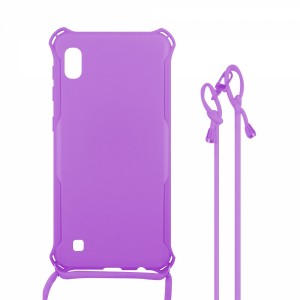 Nettech Samsung Galaxy A10 Uyumlu ipli Nano Arka Koruma Kılıf (Mor) VR-16969