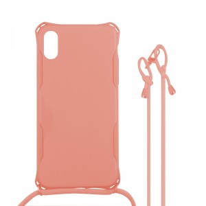 Aida Apple iPhone XS Uyumlu Arka Koruma Arka Koruma Kılıf (Pembe) VR-17005