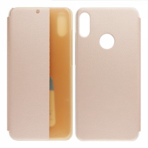 Huawei Huawei Y6 2019 Uyumlu Smart View Kapaklı Kılıf (Rose Gold) VR-17860