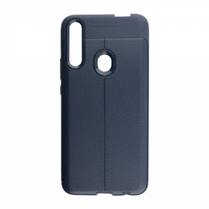 Nettech Huawei Y9 Prime 2019 Uyumlu Dikişli Seri Arka Koruma Kılıf (Lacivert) VR-17645