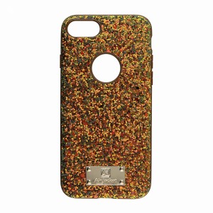 Air Jacket Apple iPhone 8 Uyumlu Simli Arka Koruma Kılıf (Kahverengi) VR-17830