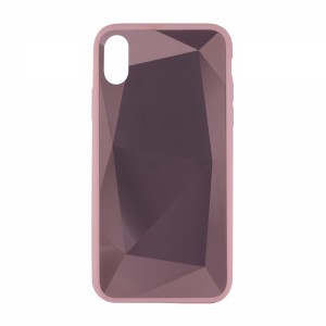 Nettech Apple iPhone XS Uyumlu Prizma Seri Arka Koruma Kılıf (Pembe) VR-17335