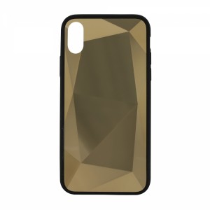 Nettech Apple iPhone XS Uyumlu Prizma Seri Arka Koruma Kılıf (Gold) VR-17336
