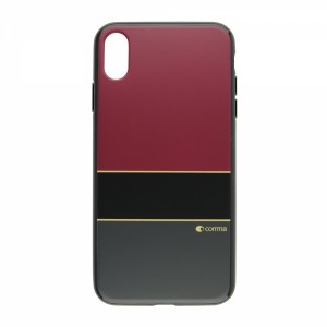 Comma Apple iPhone XS Max Uyumlu Arka Koruma Arka Koruma Kılıf (Kırmızı) VR-18065