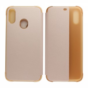 Huawei Huawei P20 Lite Uyumlu Smart View Kapaklı Kılıf (Rose Gold) VR-17856