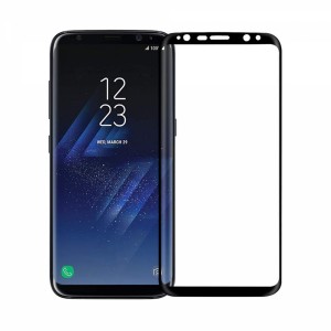 Reros Samsung Galaxy G950 S8 Uyumlu 3D SuperGlass Full Cam Koruyucu (Siyah) VR-18455