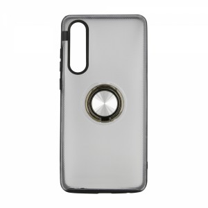 Nettech Huawei P30 Uyumlu Armour Yüzüklü Seri Arka Koruma Kılıf (Gri) VR-15028