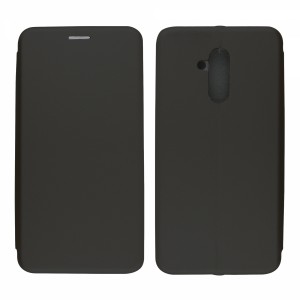 Nettech Huawei Mate 20 Lite Uyumlu Lüx Seri Kapaklı Kılıf (Siyah) VR-18230