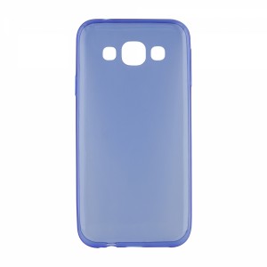 Nettech Samsung Galaxy E500 E5 2015 Uyumlu Arka Koruma Arka Koruma Kılıf (Mavi) NT-3286