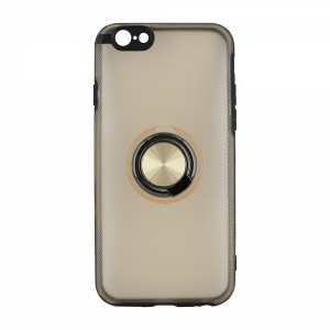 Nettech Apple iPhone 6S Uyumlu Armour Yüzüklü Seri Arka Koruma Kılıf (Rose Gold) VR-14982
