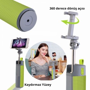 Nettech VR-15743 Kablosuz Hoparlör - Speaker (Yeşil) VR-15745