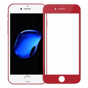 Helt Apple iPhone 7 Plus Uyumlu 3D SuperGlass Full Cam Koruyucu (Kırmızı) NT-17230