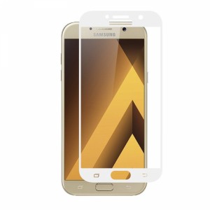 Helt Samsung Galaxy A320 A3 2017 Uyumlu 3D SuperGlass Full Cam Koruyucu (Beyaz) NT-17144