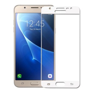 Helt Samsung Galaxy J710 J7 2016 Uyumlu 3D SuperGlass Full Cam Koruyucu (Beyaz) NT-17139
