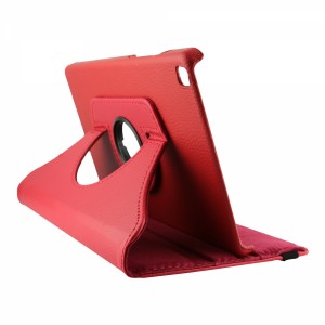 Nettech Samsung Galaxy Tab A 8 SM-T290 Uyumlu 360 Kapaklı Kılıf (Kırmızı) VR-19163