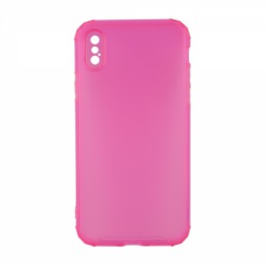 Nettech Apple iPhone X Uyumlu Kamera Korumalı Arka Koruma Kılıf (Pembe) VR-19231
