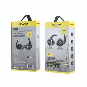 AWEİ T1 Kulak içi Bluetooth Kulaklık (Siyah) VR-19401