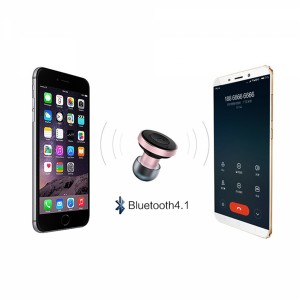 AWEİ A870BL Araç Şarj Destekli Kulak içi Bluetooth Kulaklık (Rose Gold) VR-19412