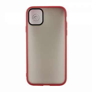 Nettech Apple iPhone 11 Pro Max Uyumlu Matte Glas Seri Arka Koruma Kılıf (Kırmızı) VR-19562
