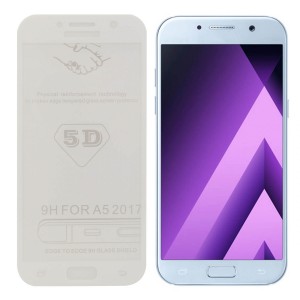 Helt Samsung Galaxy A520 A5 2017 Uyumlu 5D Glas Full Cam Koruyucu (Şeffaf) NT-19417