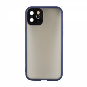 Nettech Apple iPhone 11 Pro Uyumlu Matte Frame Seri Arka Koruma Kılıf (Mavi) VR-19573