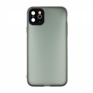 Nettech Apple iPhone 11 Pro Max Uyumlu Matte Frame Seri Arka Koruma Kılıf (Yeşil) VR-19576